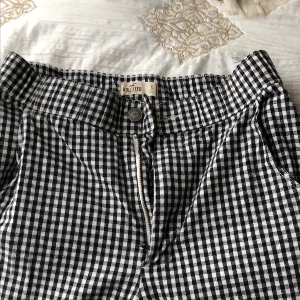 hollister gingham pants